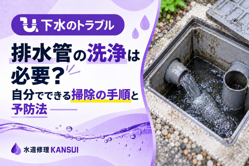 排水管の洗浄は必要？自分でできる掃除の手順と予防法