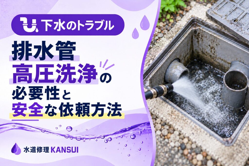排水管高圧洗浄の必要性と安全な依頼方法