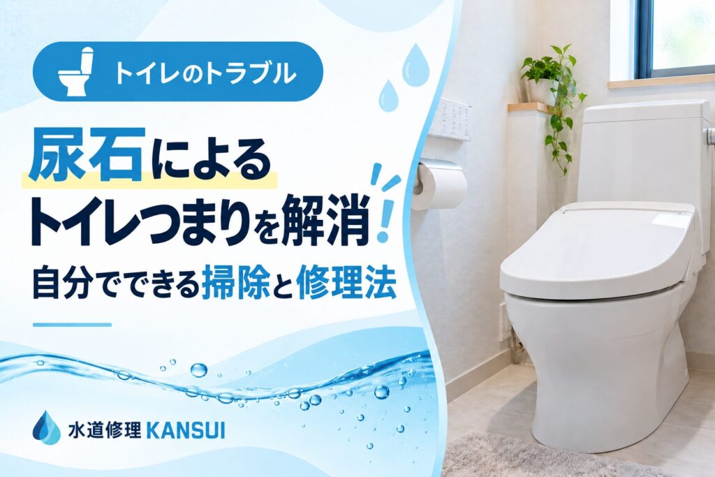 尿石によるトイレつまりを解消！自分でできる掃除と修理法