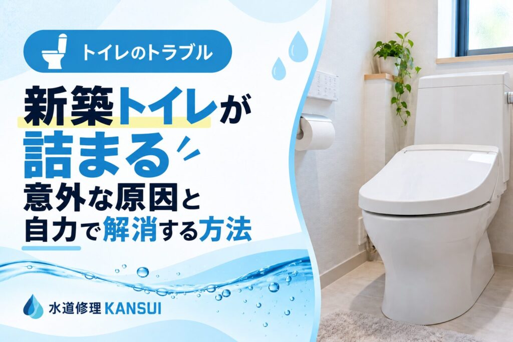 新築トイレが詰まる意外な原因と自力で解消する方法